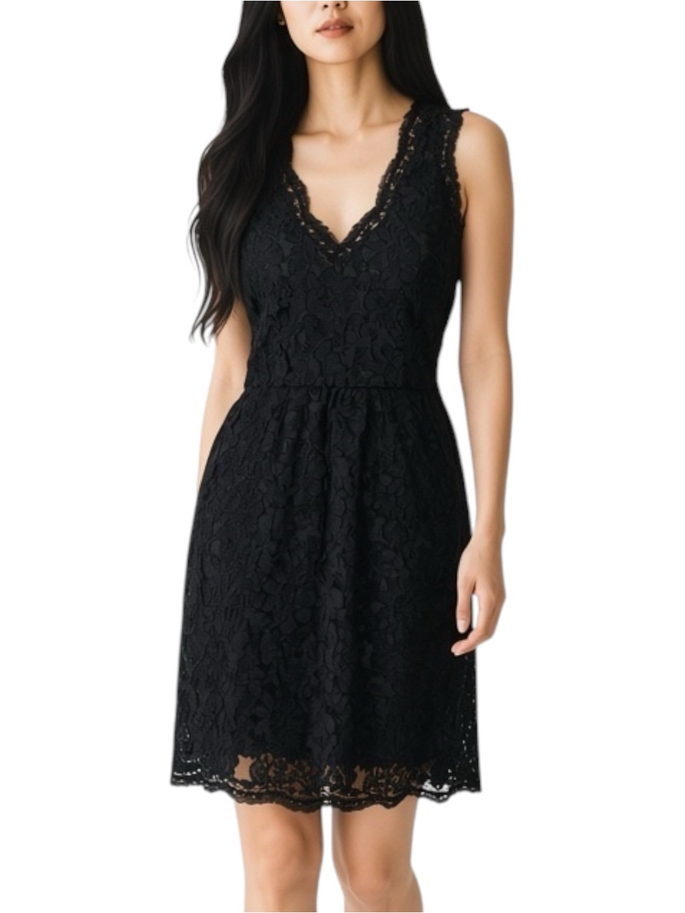 J Crew Sheer Black Lace WhimsiGoth Feminine Sleeveless Dress  NWOT Size 00